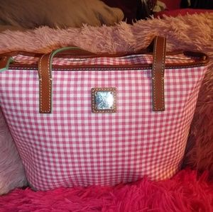 Donney Bourke pink purse